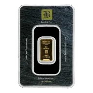 2.5g Gold Bar - Baird & Co Minted Certicard