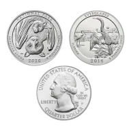 Silver 5 oz America The Beautiful Coin - Random Year | Our Choice