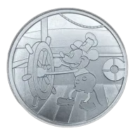 Silver 1 oz Steamboat Willie | Captain Round