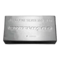 Pre-Owned 100 oz Engelhard Bar Silver Bar