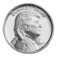 45th President - High Relief 2 oz .999 Fine Silver Round