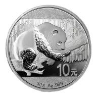 China Mint | 10 Yuan - 30 grams .999 Fine Silver Silver Panda | Secondary Market - Random Year (2016-Current, our choice)