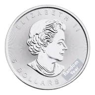 Silver 1 oz Canada Maple Leaf - Random Year (Our choice)
