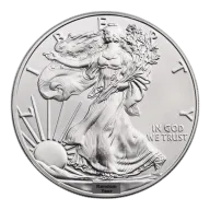 Silver 1 oz American Eagle (BU) - Random Year (Our choice)