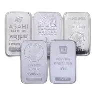 Misc. Minted Silver Bar, 1 oz