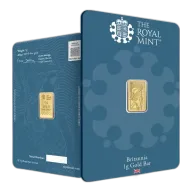 1g Gold Royal Mint Britannia Bar (999.9)