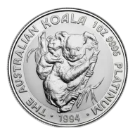1oz Platinum Perth Mint Australian Koala (1994)