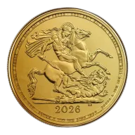 Half Gold Sovereign King Charles III (2026)
