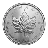 1oz Silver Canadian Maple Leaf (2024)
