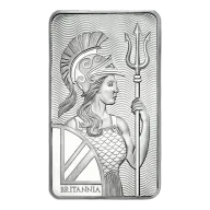 Britannia 10 Oz Silver Bar by Royal Mint