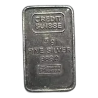 5 Gram Credit Suisse Silver Bar