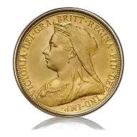 Half Gold Sovereign Queen Victoria Veil Head (1893-1901)