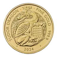 Royal Tudor Beasts 2024 Tudor Dragon 1/4 Oz Gold Bullion Coin