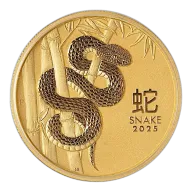 1 Oz Australian Lunar Series "Year of the Snake" Gold Coin (2025)