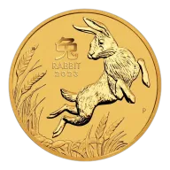 2oz Gold Coin - 2023 Perth Mint Lunar Rabbit