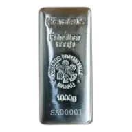 1 kilo Heraeus HK Silver Cast Bar 999.9 Purity (w/COA)