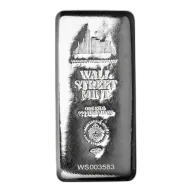 1kg Silver Cast Bar - Wall Street Mint