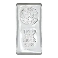 1kg Silver Cast Bar - Perth Mint