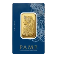 1 Oz PAMP Suisse Lady Fortuna Gold Minted Bar