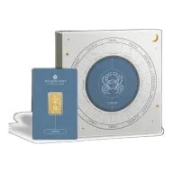 Zodiac Cancer 5g Gold Bullion Minted Bar With Gift Box
