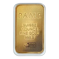1 Oz PAMP Suisse 999.9 Pure Gold Bar