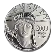 United States Platinum Eagle 1/2 oz - Backdated