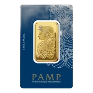 PAMP Lady Fortuna Veriscan 1 oz Gold Bar