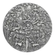 Cameroon William Shakespeare 5 oz Silver 2023 Antique Finish