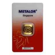 1oz Gold Cast Bar In Certicard | Metalor Singapore