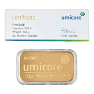 100g Gold Bar | Umicore