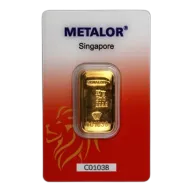50g Gold Cast Bar In Certicard | Metalor Singapore