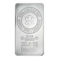 10 oz Royal Canadian Mint Silver Bars
