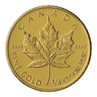 1/4 oz Maple Leaf Gold Coin