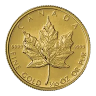 1/10 oz Maple Leaf Gold Coin