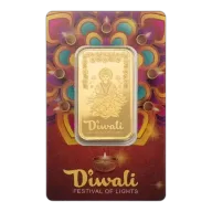 PAMP Gold Bar - Diwali Lakshmi & Rangoli Art, 1oz