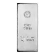 100 oz Silver Bar Royal Canadian Mint
