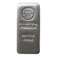 Mennica Polska Silver Cast Bar 1kg