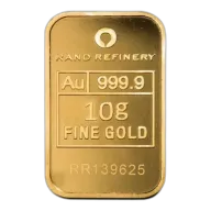10g Gold Rand Refinery Minted Bar