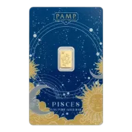 0.5g Zodiac Pisces Gold Bar | PAMP Suisse