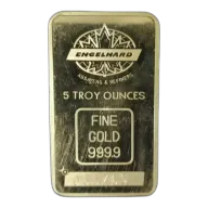 5oz Engelhard Tall Maple Bull Gold Bar