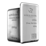 250g Silver Investment Bar Mixed Brands (Best Value)