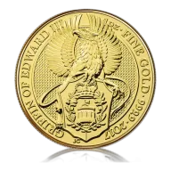 1oz Gold Queens Beast Griffin Of Edward (2017)