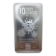 10 oz Envela Covid-19 Virus Silver Bar (April 2020)