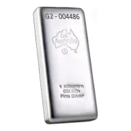 1kg C4G Silver Cast Bar (Buybacks)