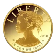 2018-W 1/10 Oz American Liberty Gold Coin - BU (with Box and COA)