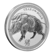 1 oz Silver Year of the Boar Rounds