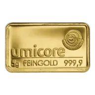 5 Gram Umicore Gold Bar
