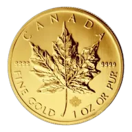 Gold Canadian Maple Leaf