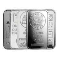 1 oz Silver Bar (Varied Condition, Any Mint)