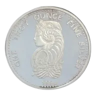 1 oz Silver Lady Fortuna Pamp Switzerland Round VINTAGE